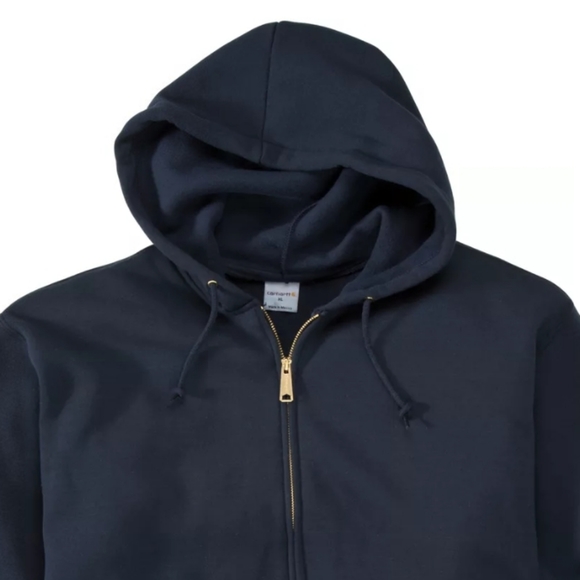 Carhartt Midweight Zip-Front Long-Sleeve Hooded Sweatshirt - Picture 3 of 5